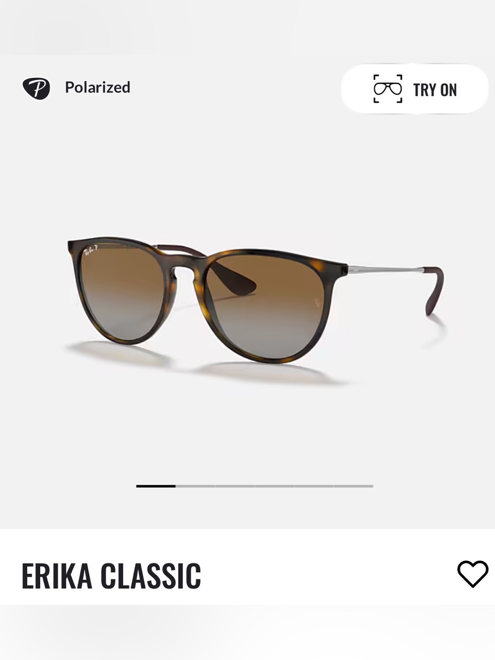Ray-Ban Women’s Polarized Erika Classic Sunglasses